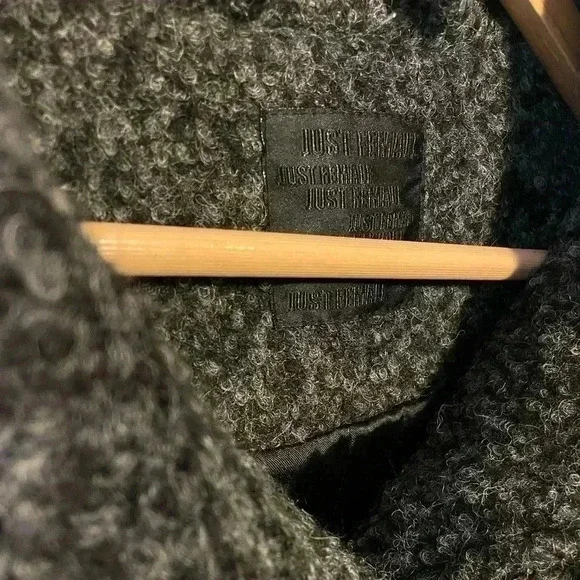 Just Female wool blend  Coat size XS. Black - Picture 10 of 10